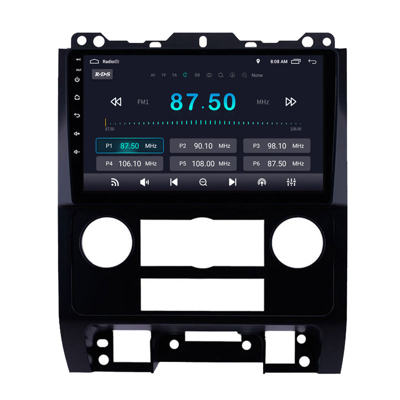 RoverOne Car Stereo Radio Bluetooth CarPlay GPS Navigation for Ford Escape For Mercury Mariner 2 2007 - 2012
