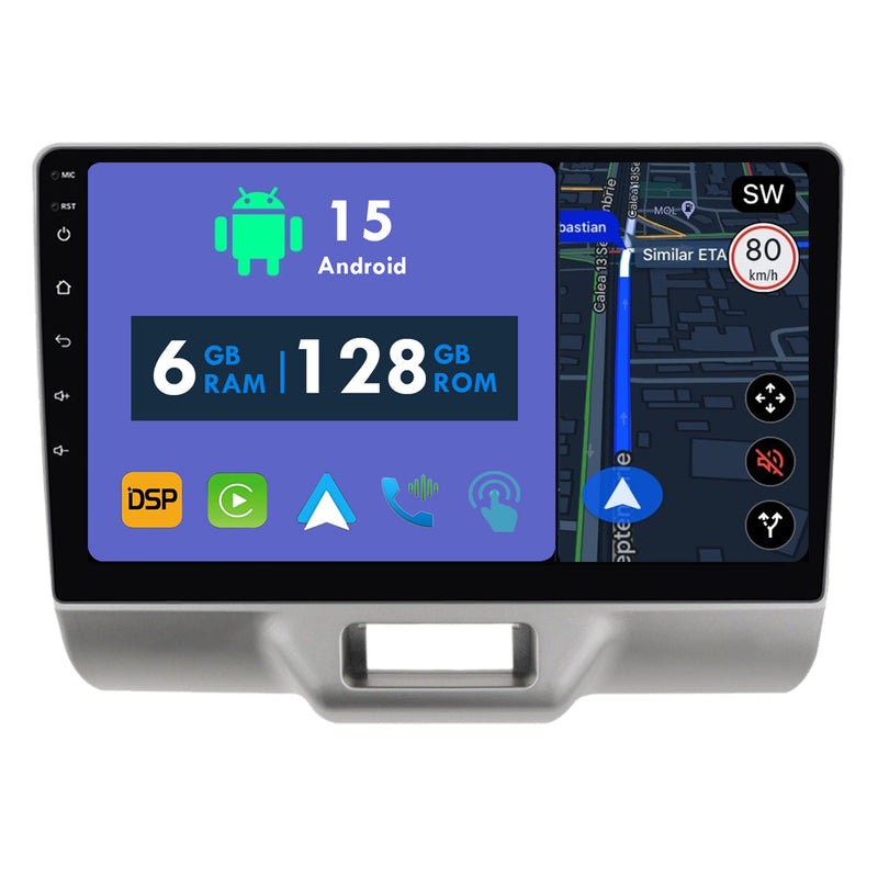 RoverOne Car Stereo Radio Bluetooth CarPlay GPS Navigation for Suzuki Every Wagon 2015+