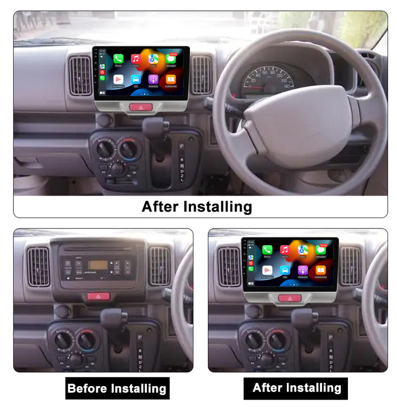 RoverOne Car Stereo Radio Bluetooth CarPlay GPS Navigation for Suzuki Every Wagon 2015+