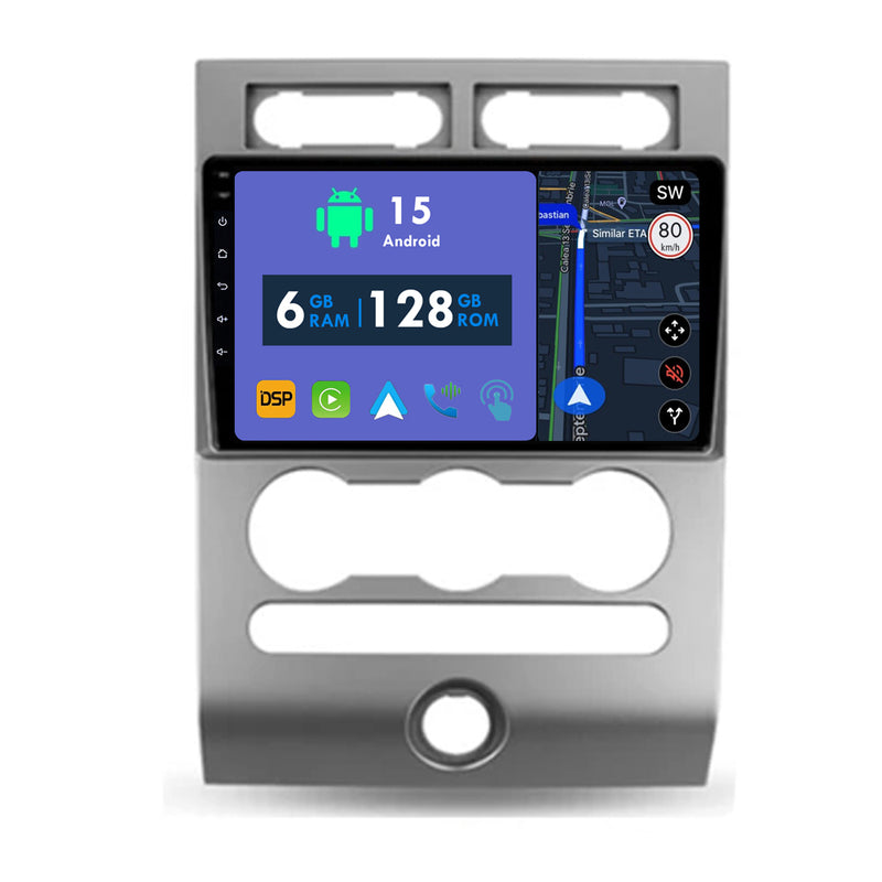 RoverOne Car Stereo Radio Bluetooth CarPlay GPS Navigation for Ford Expedition 3 2006 - 2017