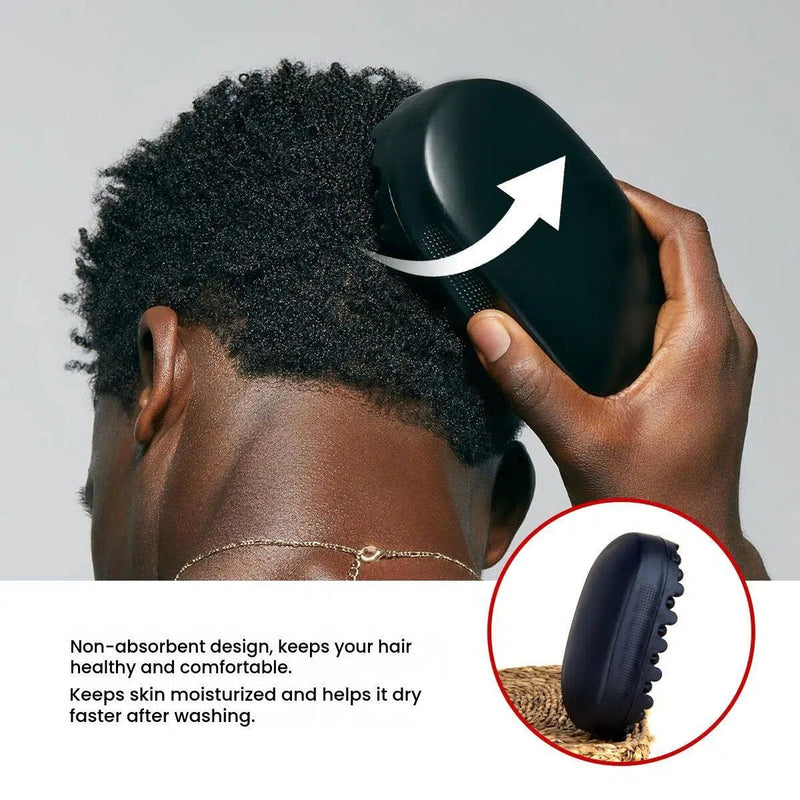 Silicone Detangling Comb for Curly Hair – Portable Wide Tooth Curl Comb for Dreadlocks & Natural Hair