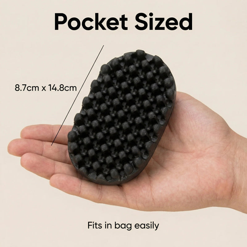 Silicone Detangling Comb for Curly Hair – Portable Wide Tooth Curl Comb for Dreadlocks & Natural Hair