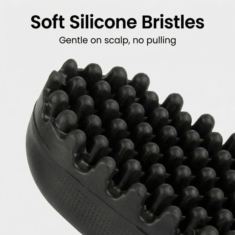Silicone Detangling Comb for Curly Hair – Portable Wide Tooth Curl Comb for Dreadlocks & Natural Hair