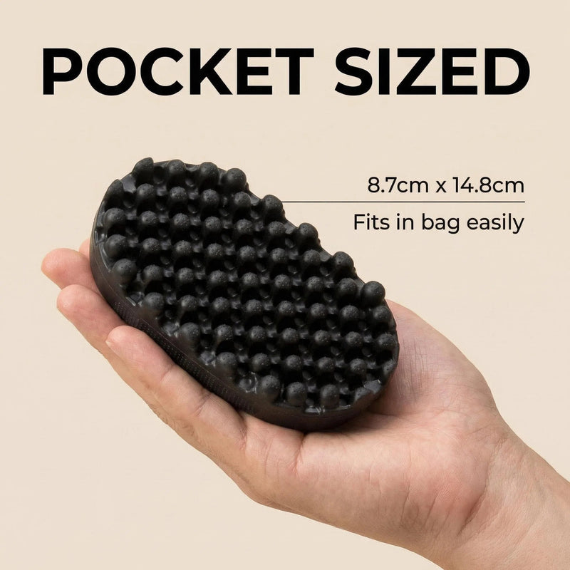 Silicone Detangling Comb for Curly Hair – Portable Wide Tooth Curl Comb for Dreadlocks & Natural Hair