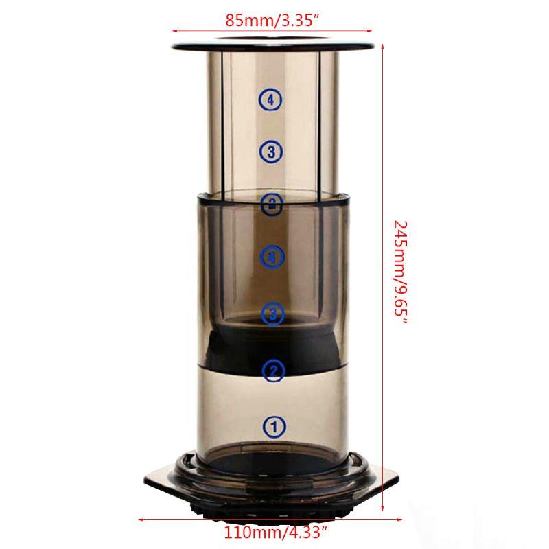 New filter glass espresso coffee machine portable coffee press