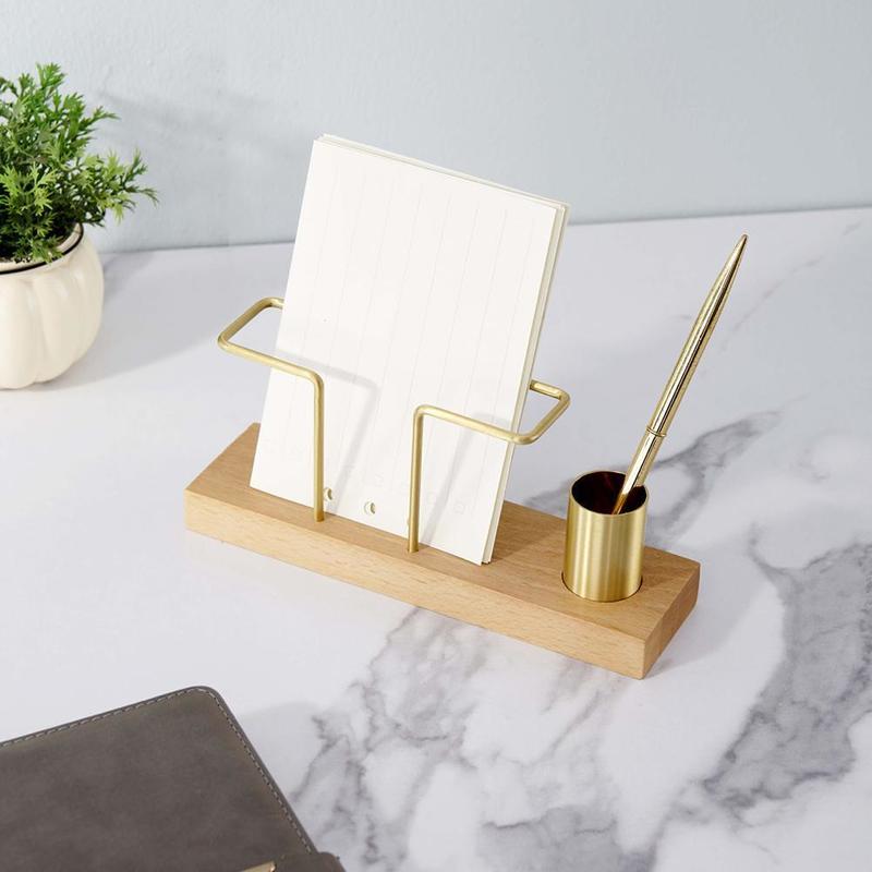 1 Piece Creative Walnut  Stand  suitable on Dining Table or Office Desk.
