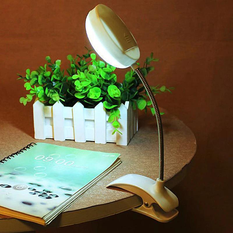 Flexible clip on LED table lamp Reading clip