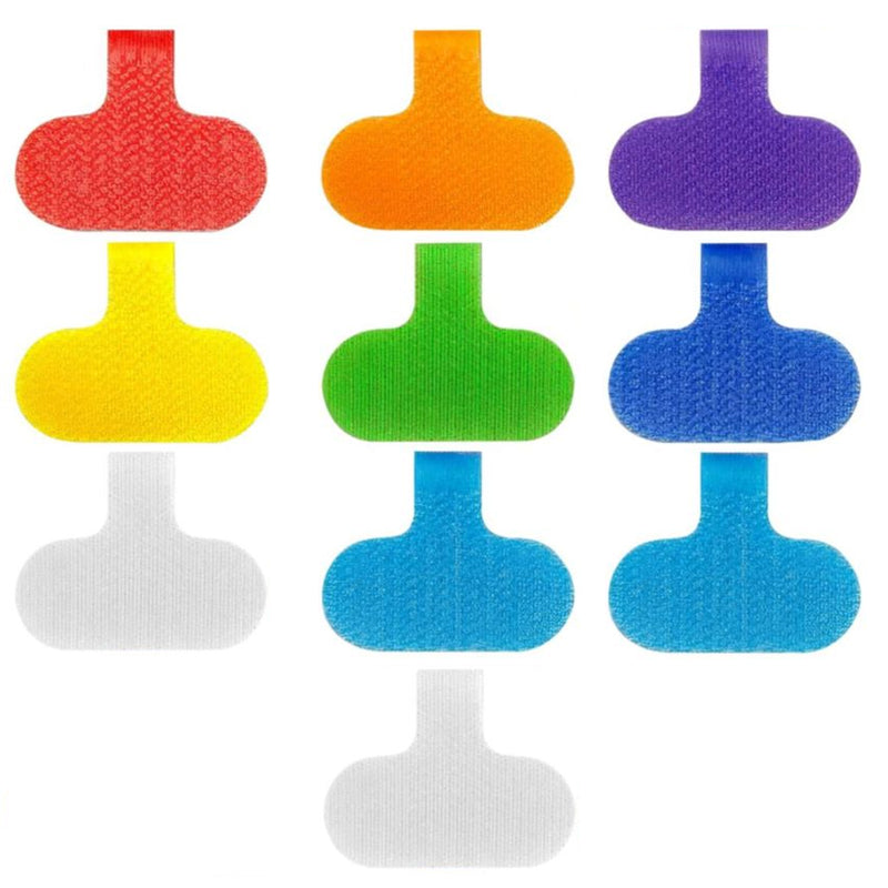 10-Piece Reusable Cable Labels, Write-On Velcro Cord Organizer