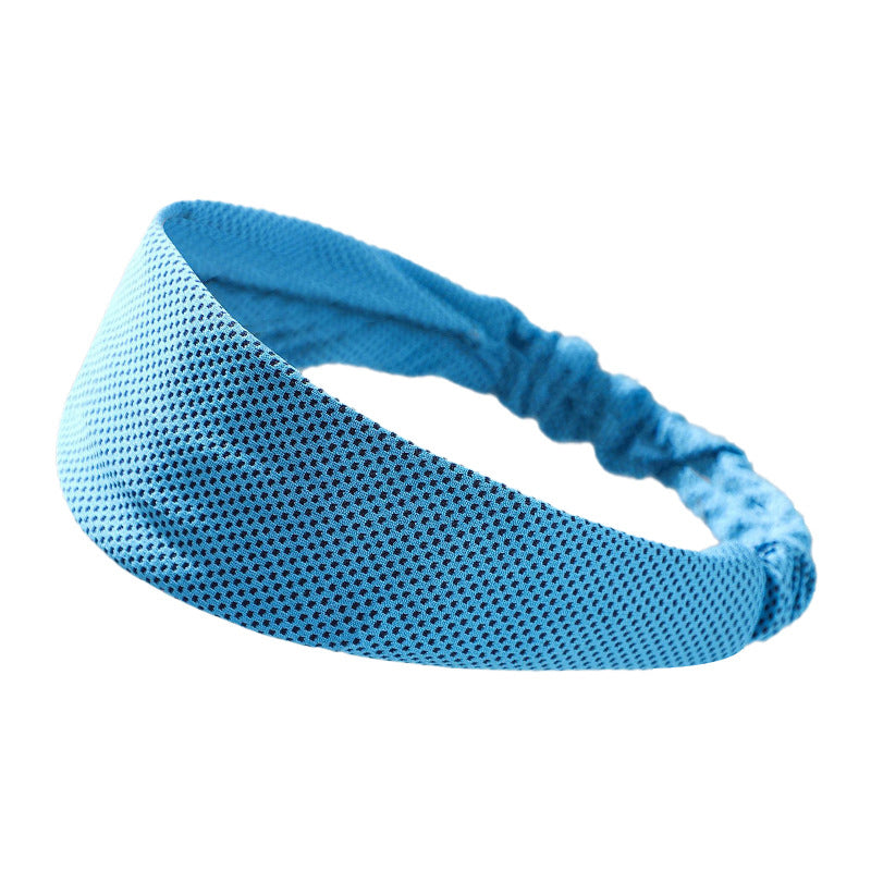 Ice Fiber Cooling Sports Headband, Breathable Quick-Dry Sweatband For Men & Woman - 1 PCS