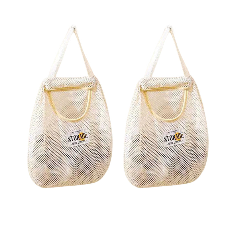 2Pcs Hanging Mesh Storage Bag