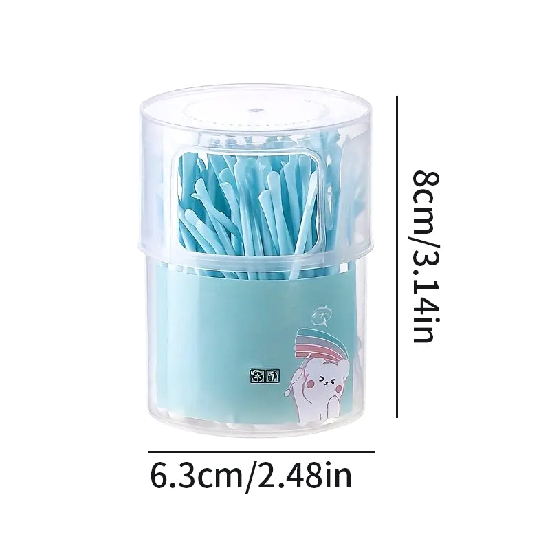 100Piece 2-In-1 Ear Swabs & Ear Scoops, Disposable Cotton Buds For Ear Care