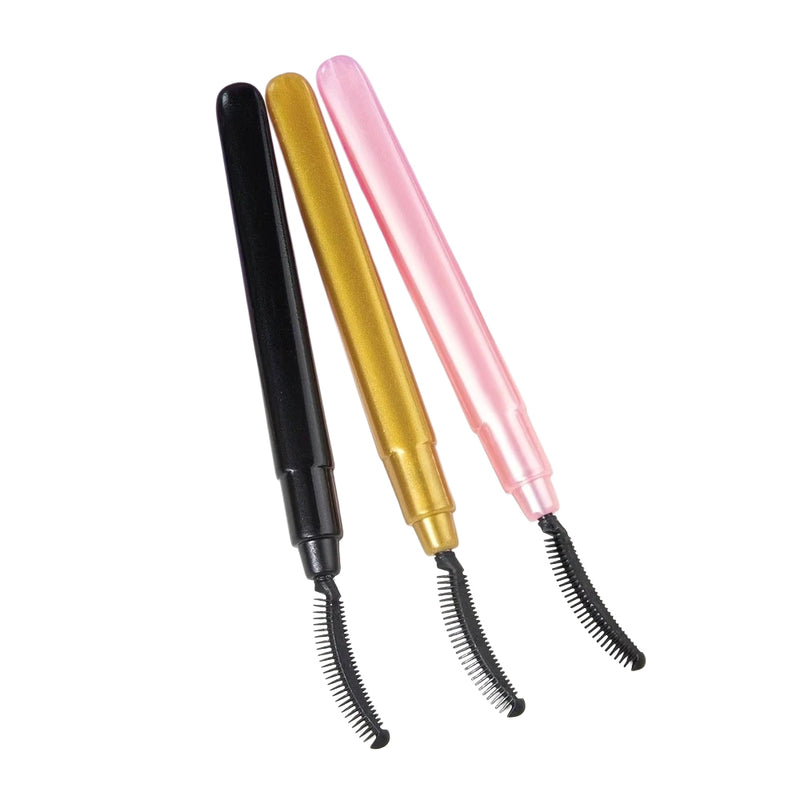 Silicone Eyelash Brushes With Caps, Portable Mascara Combing Makeup Tools