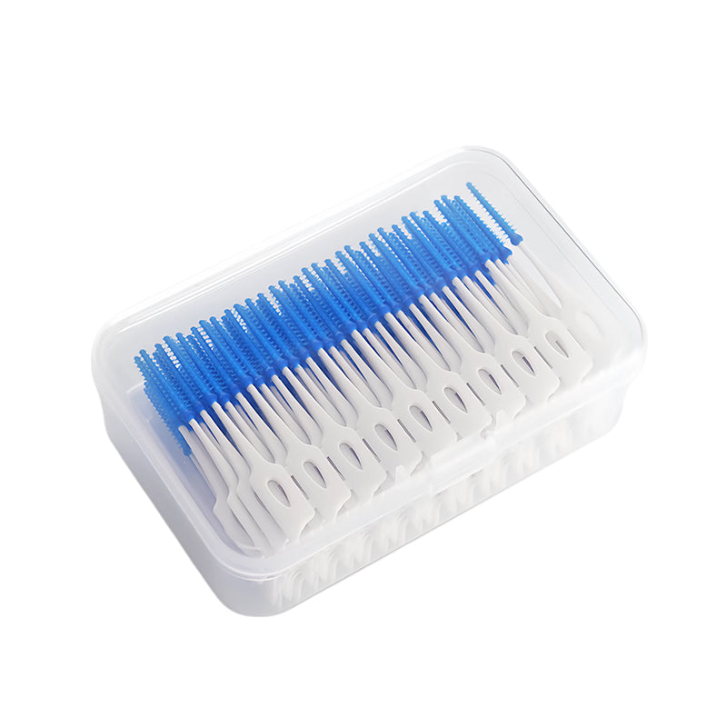Mint Flavored Interdental Brushes, Soft Gel Dental Floss Picks For Plaque Removal