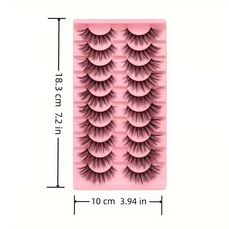 Reusable False Eyelashes – Cat-Eye & Fox-Eye Styles, Lightweight Design