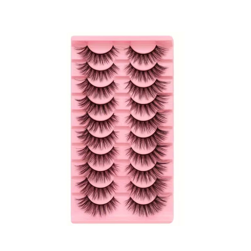 Reusable False Eyelashes – Cat-Eye & Fox-Eye Styles, Lightweight Design