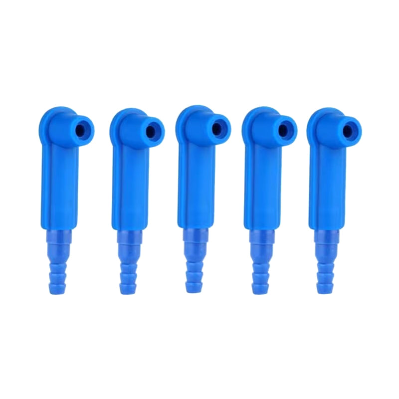 5Piece Brake Fluid Bleeder Connectors, Automotive Brake Oil Change & Air Exhaust Tools