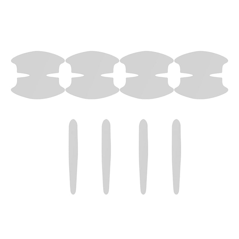 8Piece Clear Car Door Handle Protectors, Anti-Scratch Guard Stickers for Universal Car Models