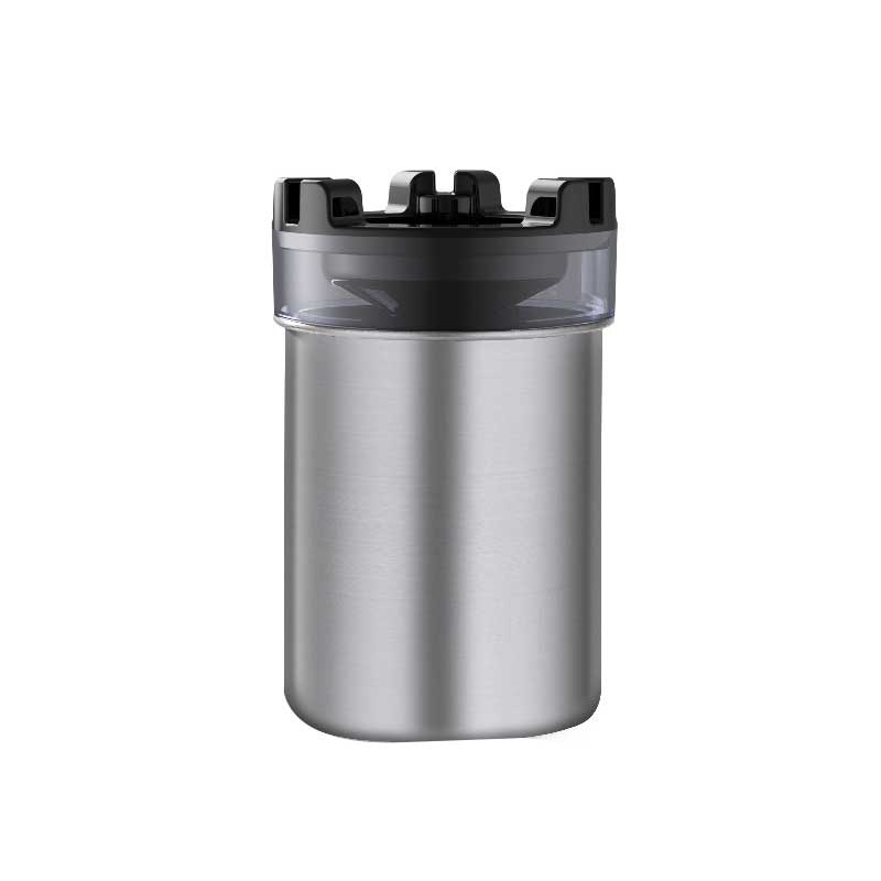 Stainless Steel Windproof Ashtray – Sealed Lid with Water Tray for Odor Control