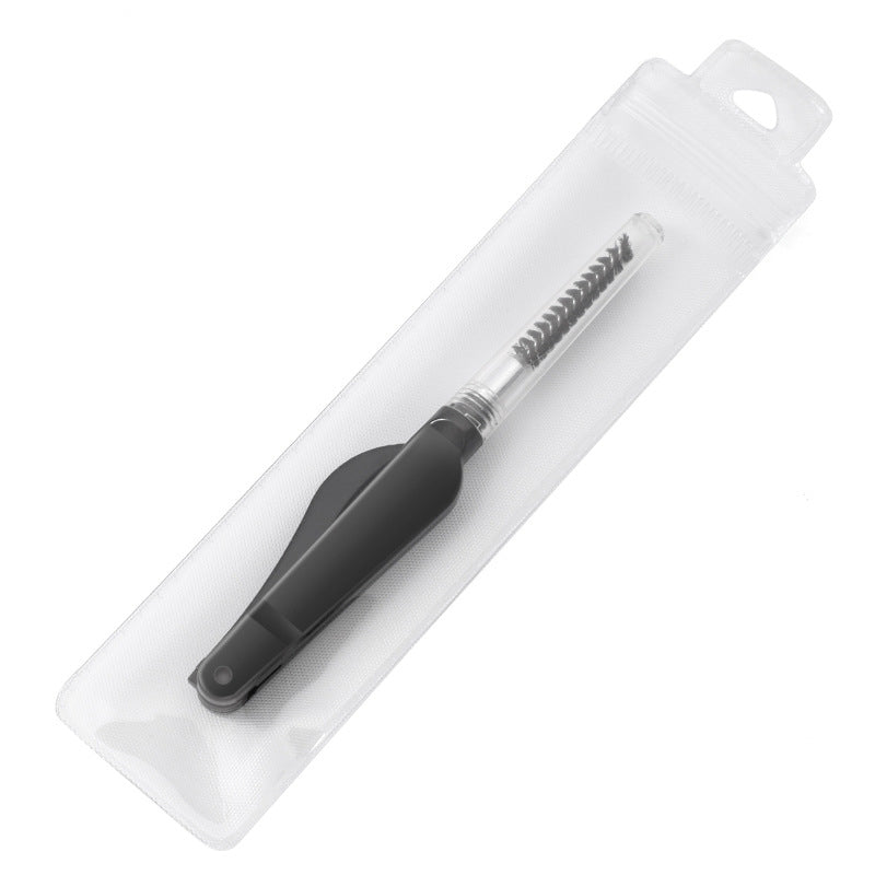 1Piece Double-Ended Eyelash Comb, Foldable Mascara Brush & Eyebrow Grooming Tool