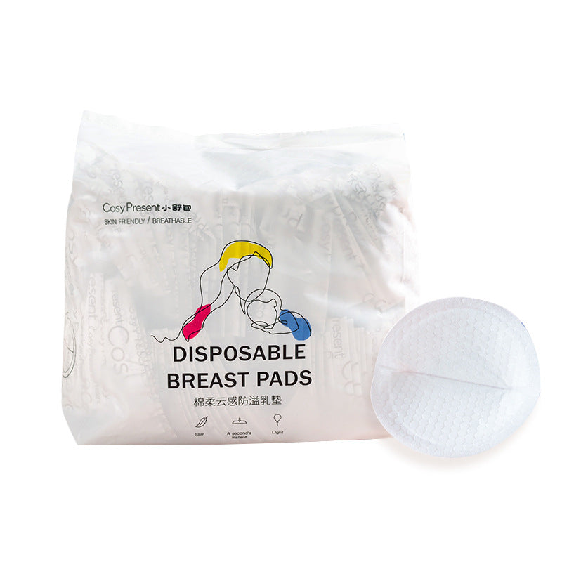 100Piece Disposable Breast Pads, Ultra-Thin Breathable Nursing Pads for Lactation