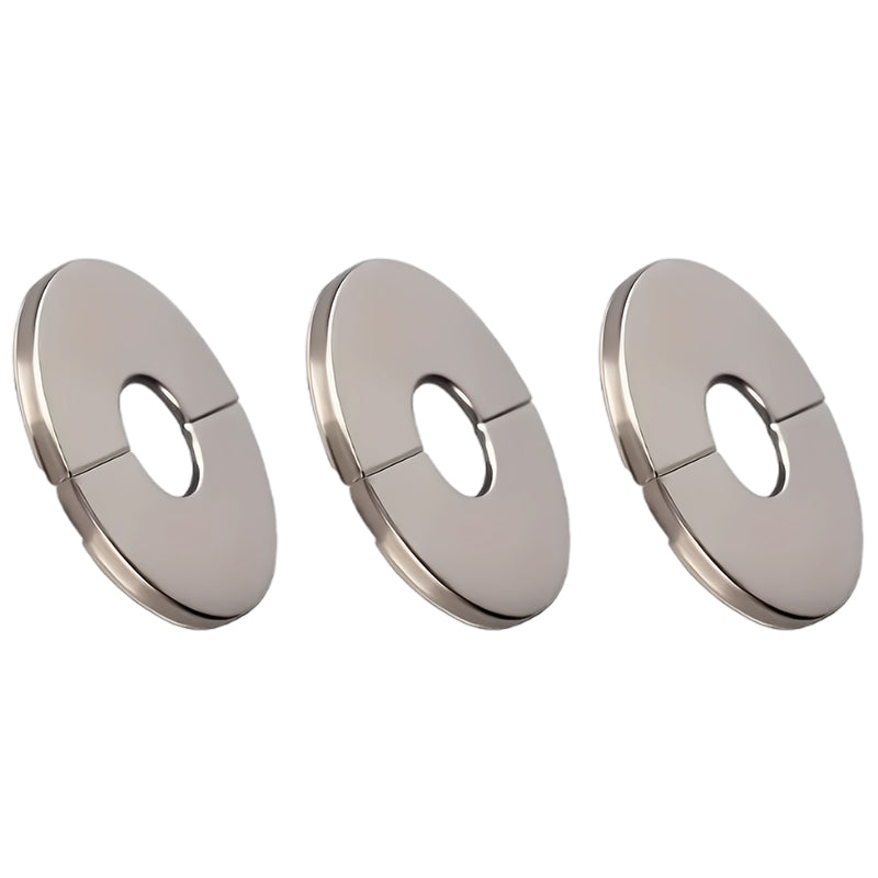 Stainless Steel Wall Hole Cover Plates, Decorative Escutcheon For Pipes- 3 Pieces