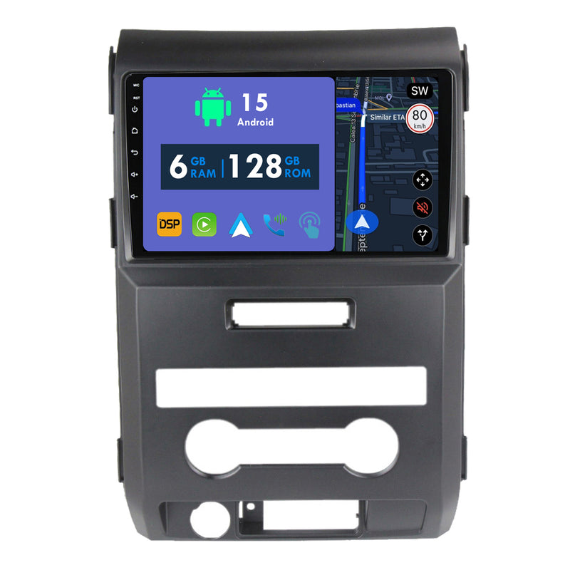 RoverOne Car Stereo Radio Bluetooth CarPlay GPS Navigation for Ford F150 P415 Raptor 2008 - 2014