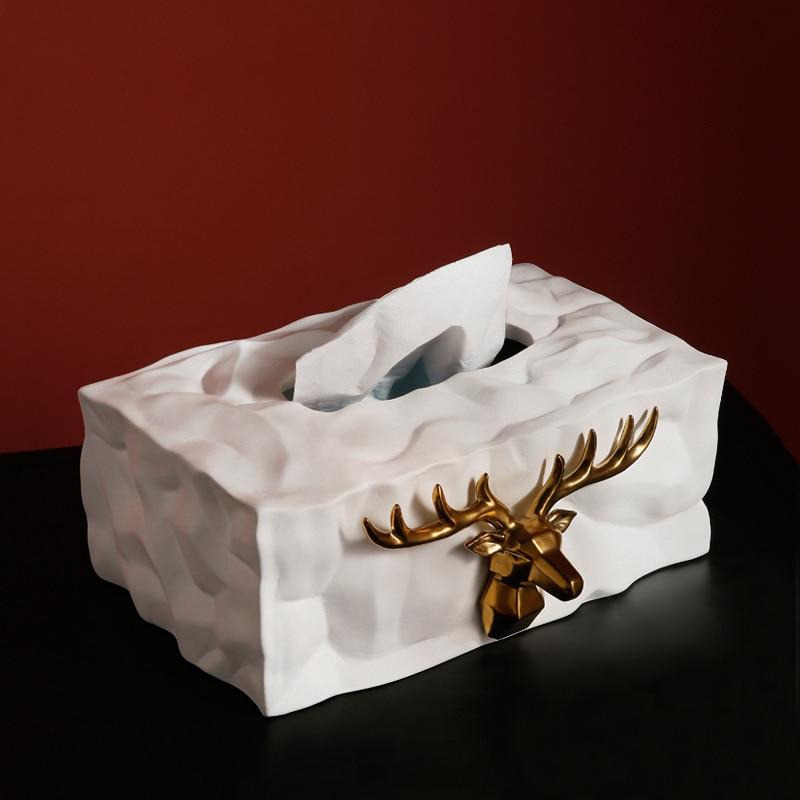 Nordic ins luxury ceramic towel box