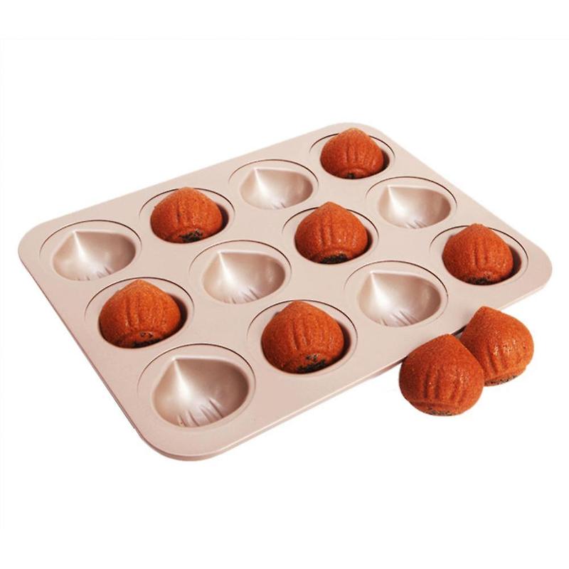 Chestnut-Shaped muffin baking mold 12 cavities
