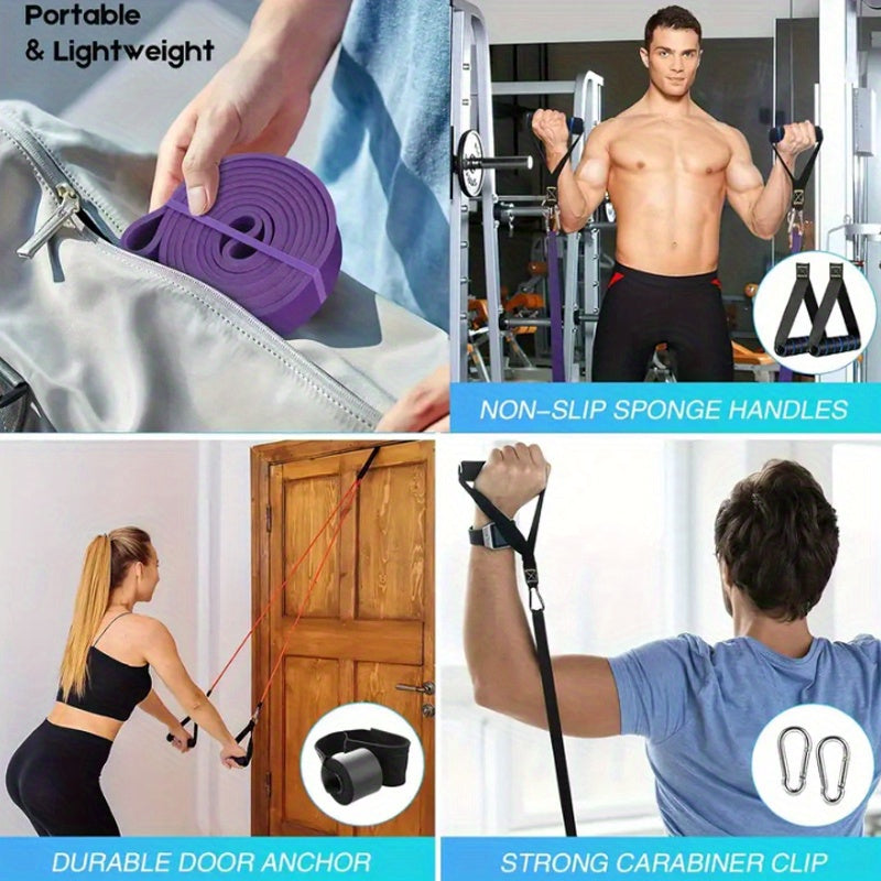 5 Level Resistance Bands Set with Handles,