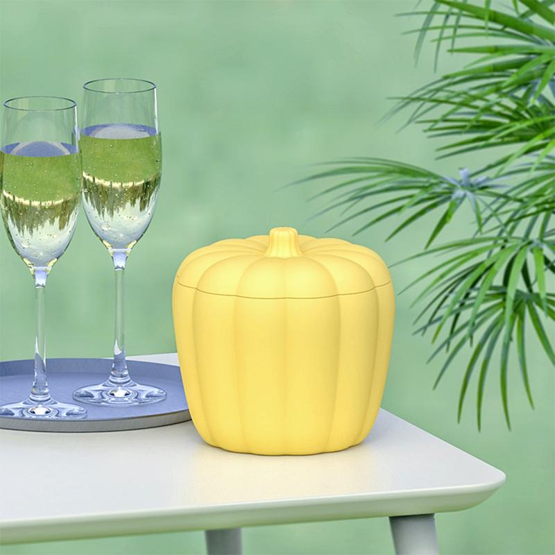Silicone Ice Cube Pumpkin Portable Bucket Cooler for Wine