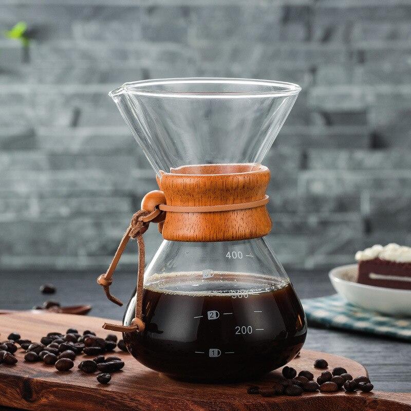 Durable Borosilicate Glass Coffee Machine Espresso Coffee Container