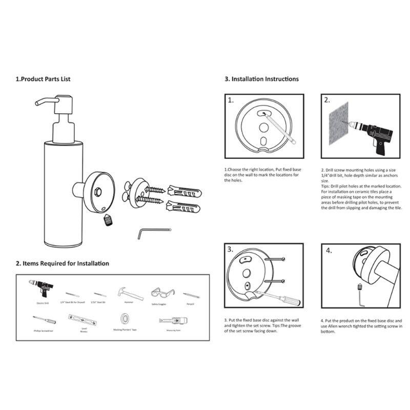 Stainless Steel Shower Bottle - 200ML