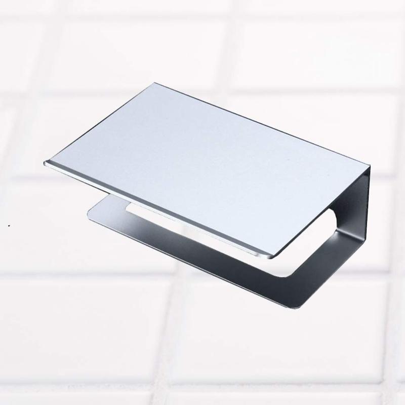 Aluminum Bible Roll Shelf Canvas Wall Storage Phone Holder for Bathroom