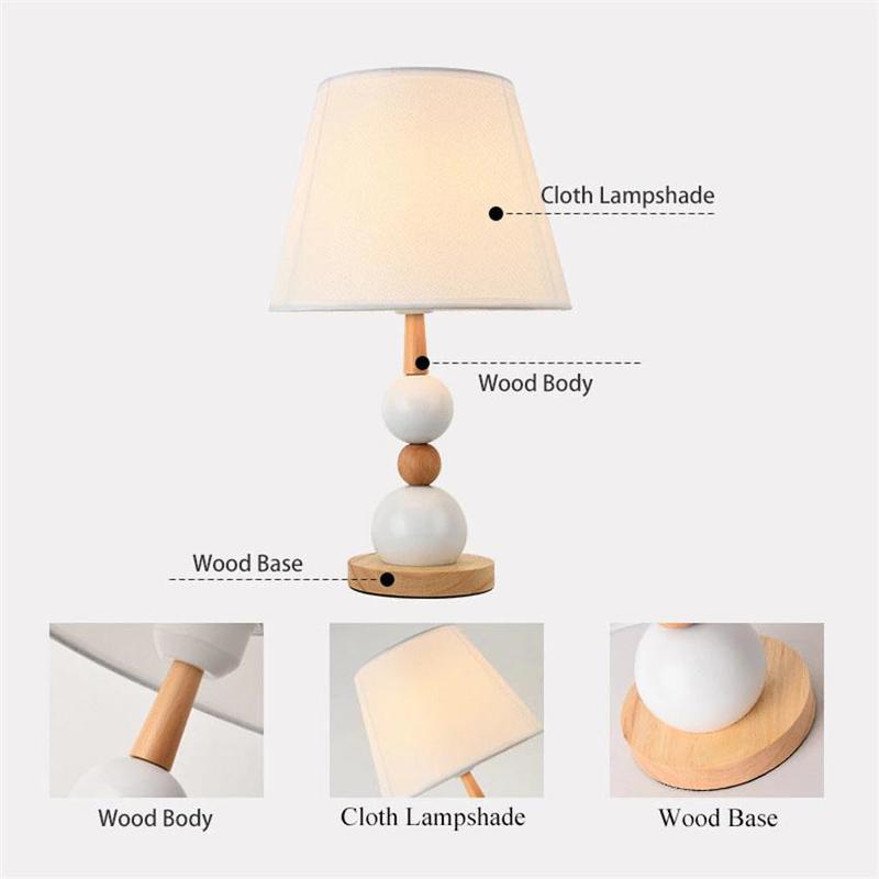 Nordic Wooden Table Lamps