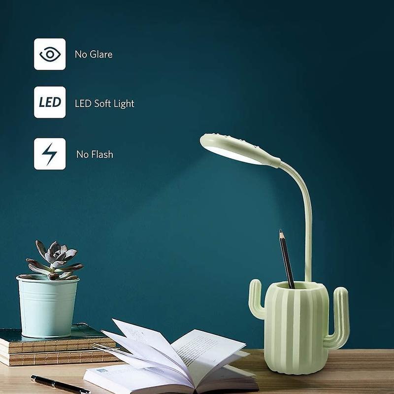 Cactus Creative Desk Lamp Crew Pen Luminous Nightlight Adjustable Brig