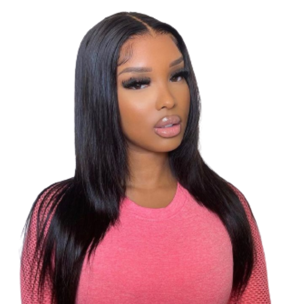 18" Brazilian Human Hair Full Frontal Wig.