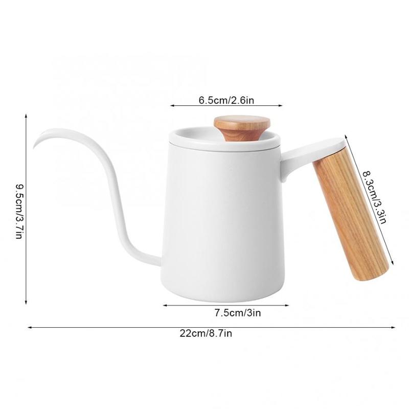 350ml Stainless Steel Coffee with Long Gooseneck Drip Tip Cafeteria