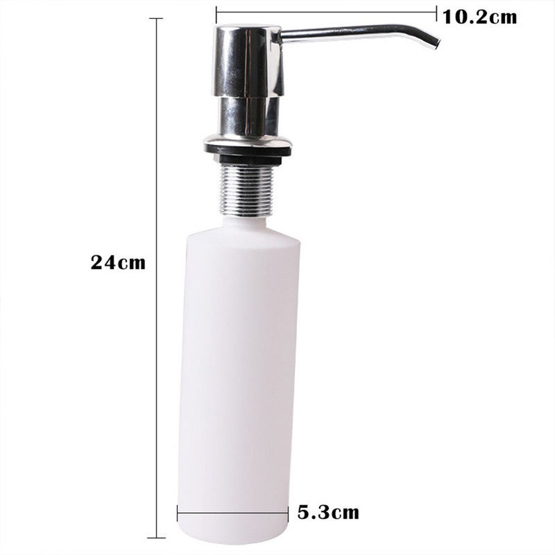 White Liquid Soap Dispenser Balm Pump Cover
