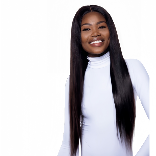 24-Inch Straight Brazillian Full Frontal Wig with Salon-Perfect Shine