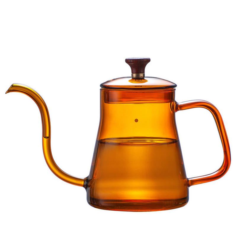 Glass long mouth Mine Slim kettle
