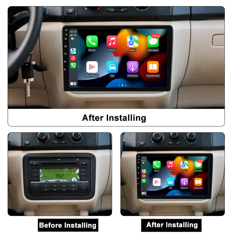RoverOne Car Stereo Radio Bluetooth CarPlay GPS Navigation for Skoda Fabia 2 2007 - 2014