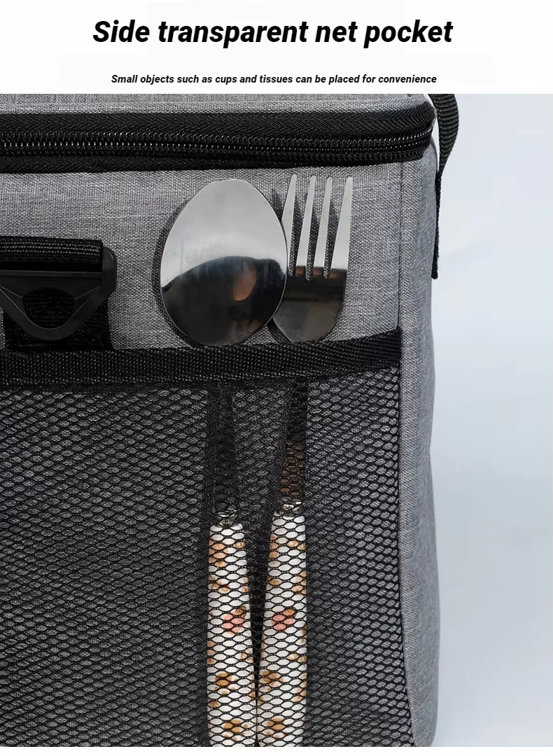 For Thickened Large Capacity Portable Picnic Leather Outdoor Car Ice Waterproof Shoulder Crossbody Insulation Bag