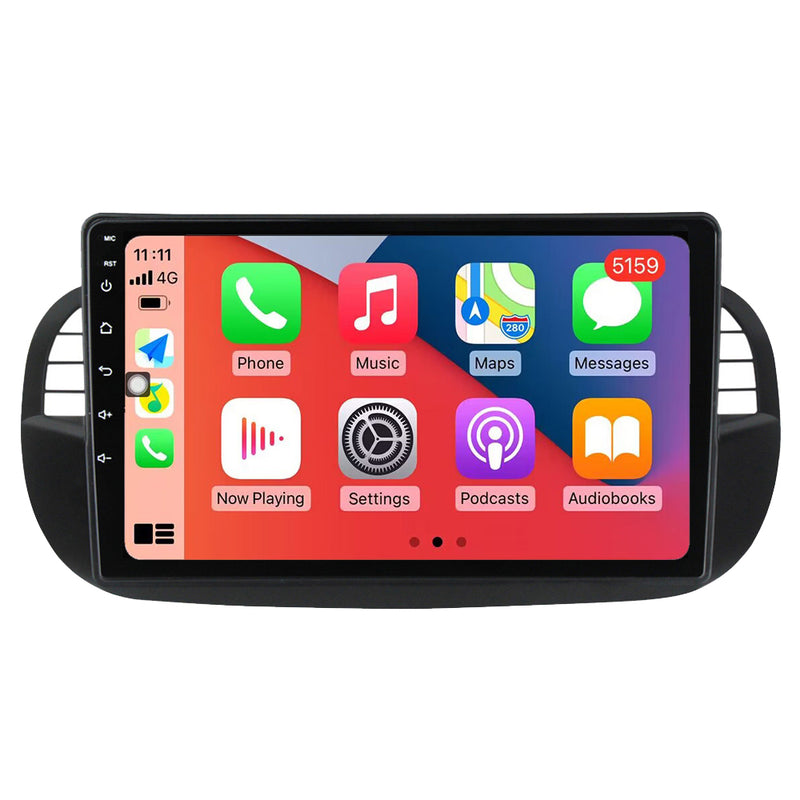 RoverOne Car Stereo Radio Bluetooth CarPlay GPS Navigation for Fiat 500 2007 - 2015