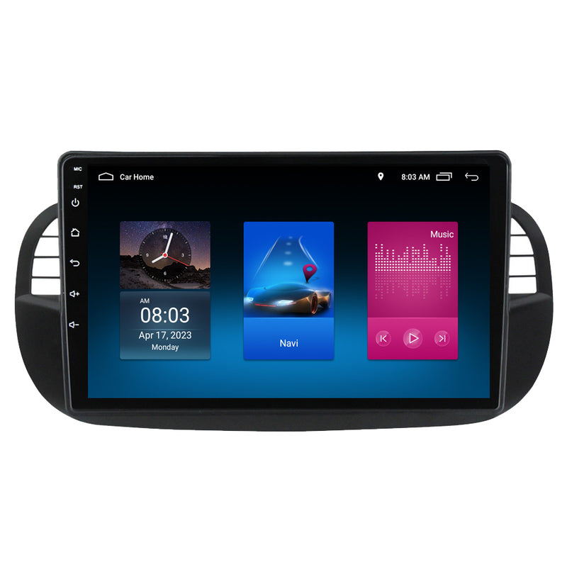 RoverOne Car Stereo Radio Bluetooth CarPlay GPS Navigation for Fiat 500 2007 - 2015