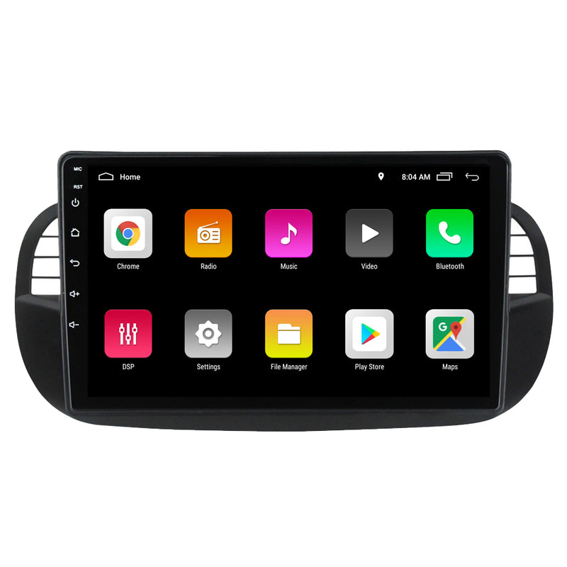 RoverOne Car Stereo Radio Bluetooth CarPlay GPS Navigation for Fiat 500 2007 - 2015