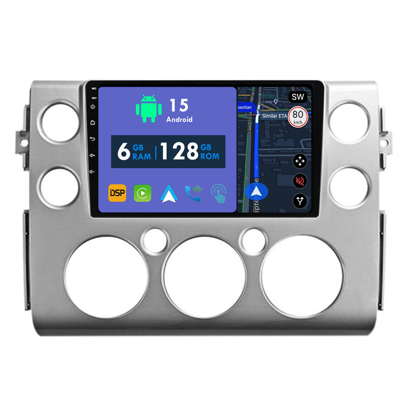 RoverOne Car Stereo Radio Bluetooth CarPlay GPS Navigation for Toyota FJ Cruiser J15 2006 - 2020