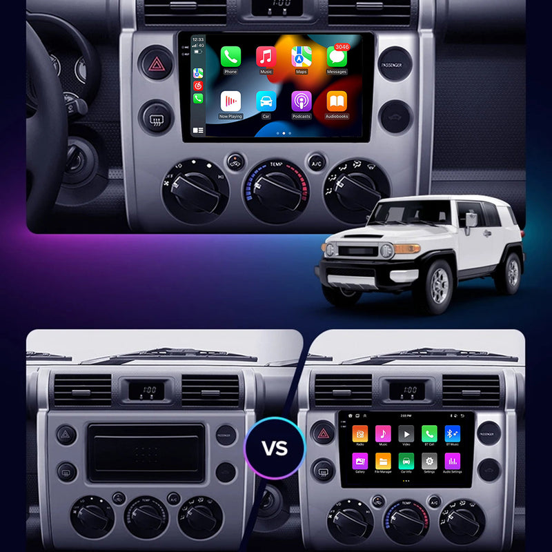 RoverOne Car Stereo Radio Bluetooth CarPlay GPS Navigation for Toyota FJ Cruiser J15 2006 - 2020