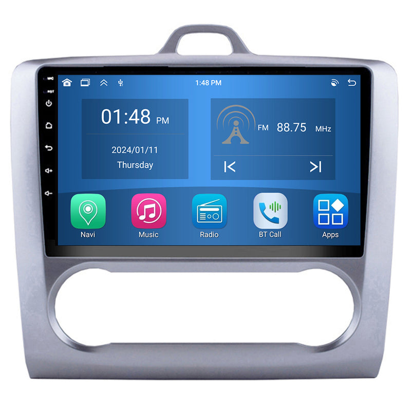 RoverOne Car Stereo Radio Bluetooth CarPlay GPS Navigation for Ford Focus 2 Mk 2 2004 - 2011 AT
