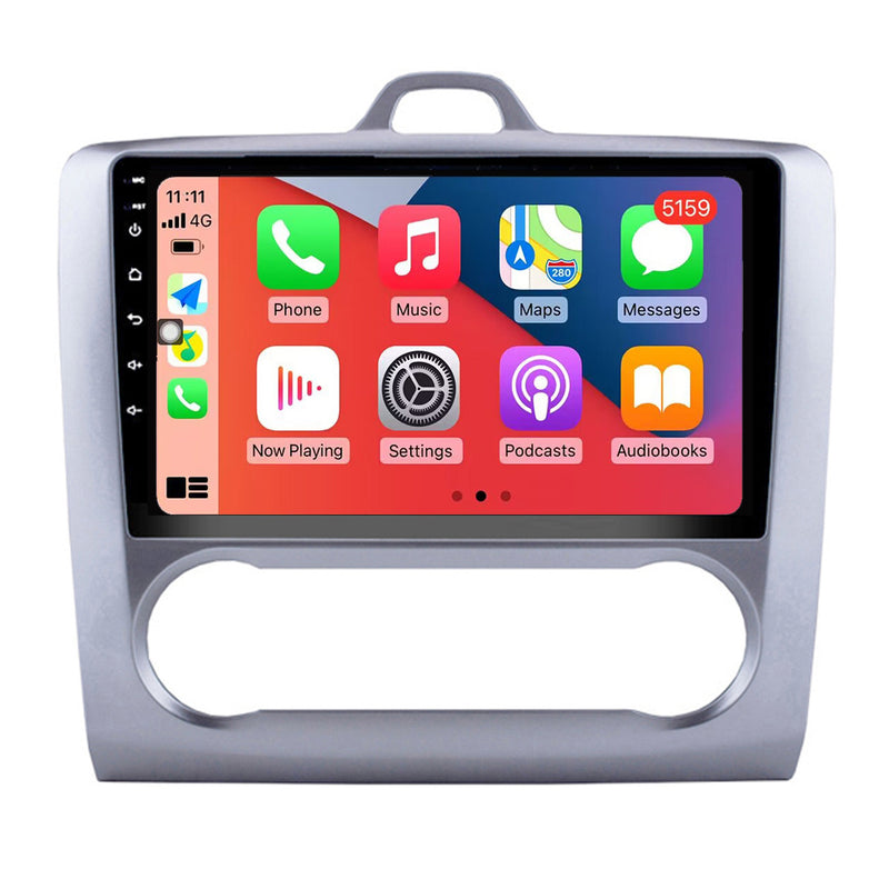 RoverOne Car Stereo Radio Bluetooth CarPlay GPS Navigation for Ford Focus 2 Mk 2 2004 - 2011 AT