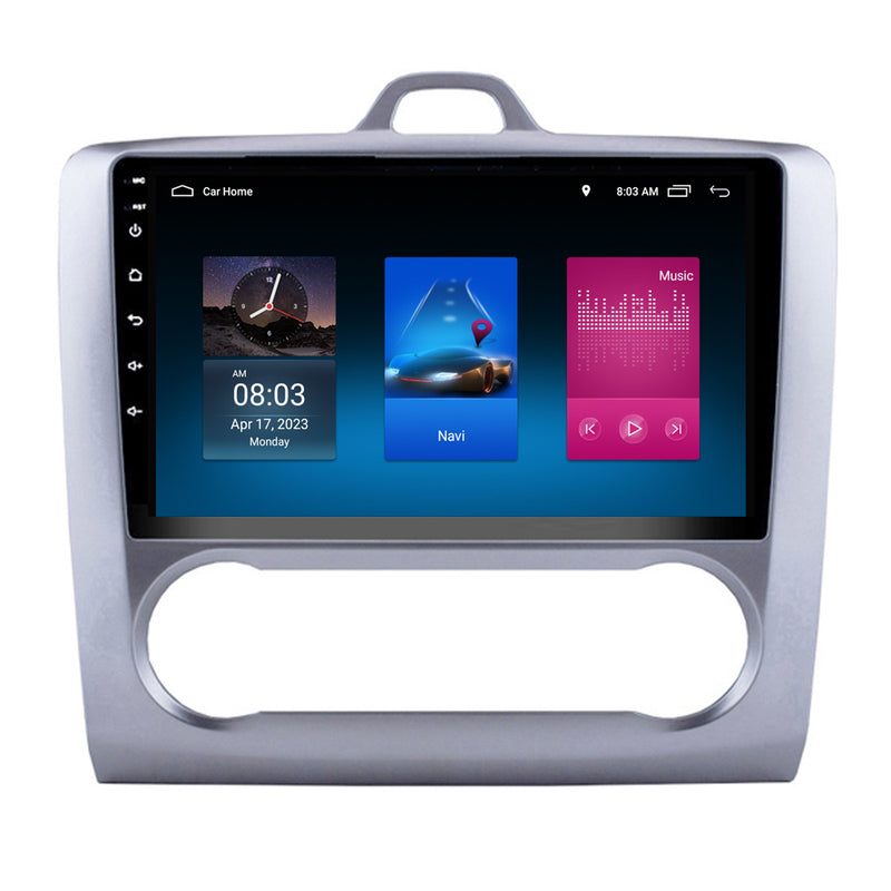 RoverOne Car Stereo Radio Bluetooth CarPlay GPS Navigation for Ford Focus 2 Mk 2 2004 - 2011 AT